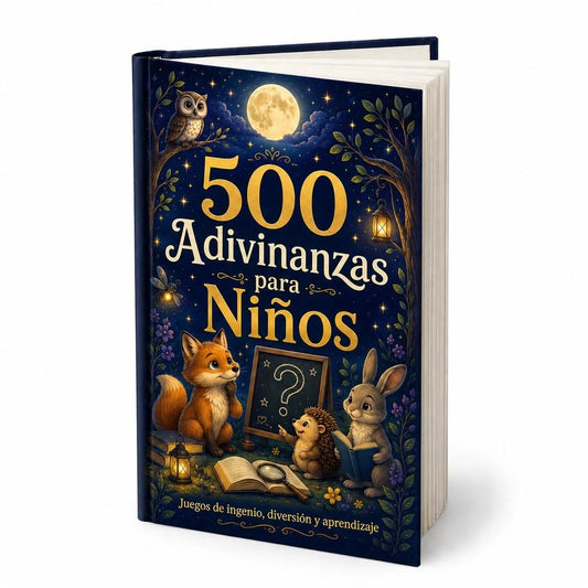 500 adivinanzas para Niños - Juegos de ingenio, diversión y aprendizaje